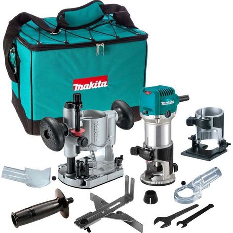 MAKITA RT0702CX2 240v Router / Trimmer 1/4" collet (1/4)