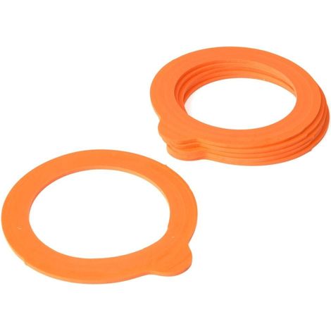 6 guarnizioni in silicone per barattoli. (1/4)