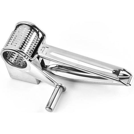 Râpe à Fromage Rotative en Acier Inoxydable – Mandoline Multifonctionnelle Trancheuse Légumes & Spiralizer (1/5)