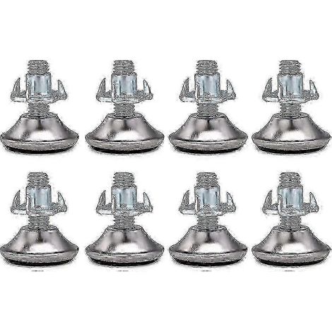 Lot de 8 pieds de meubles réglables M8x30mm, pieds de nivellement robustes (1/5)