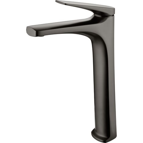 Monomando lavabo alto Delos black gun metal