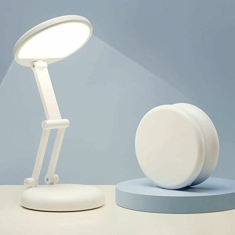 Lampada da scrivania a LED portatile e pieghevole, lampada da lettura, lampada a LED ricaricabile + cavo USB, lampada a LED wireless, lampada da scrivania per bambini, lampada da comodino, piccola lam