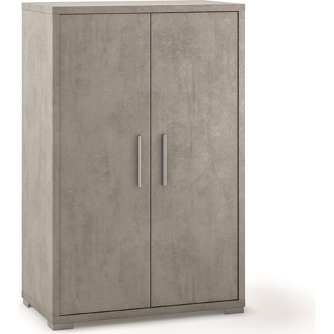 Mueble 2 puertas 71L x 41P x h110 – Acabado Cemento – Sarmog