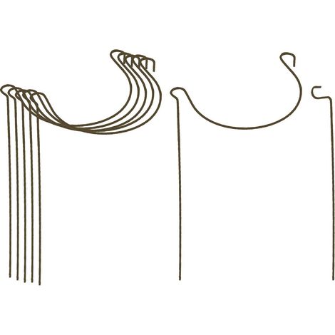 Support à plantes courbé en acier (Lot de 6) (1/5)