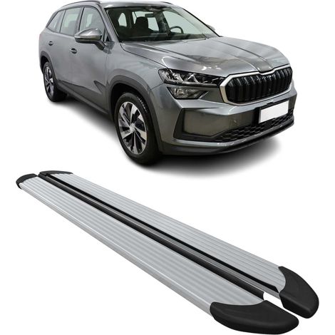 OMAC Trittbretter für Skoda Kodiaq 2024-2026 Aluminium 2-teilig Grau (1/5)