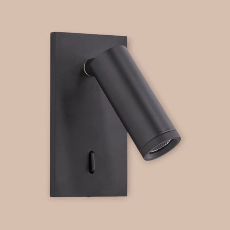 Applique liseuse led encastrable noir mat Asias (1/3)
