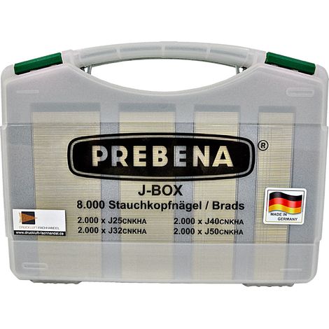 Prebena J Box Stauchkopfnägel Brads Nägel für Druckluftnagler Kartuschennagler (1/10)