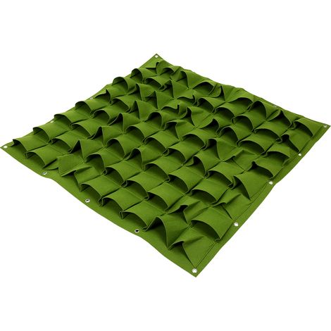 Set mit 2 hängenden Gartenbeuteln, 72 vertikale, wandmontierte Gartenbeutel für Grünpflanzen und Pflanzen im Freien (1/5)
