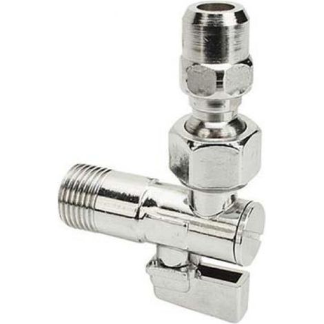 ROBINET À BILLE SOUS-LAVABO 1/2" x 3/8" - Ø 10 mm