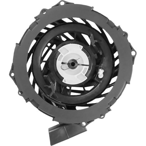 Ersatz-Rückstoßstarter für Rasenmähermotor-Seilzugstarter, schwarz