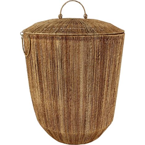 Panier en jute avec couvercle et poignées (1/4)
