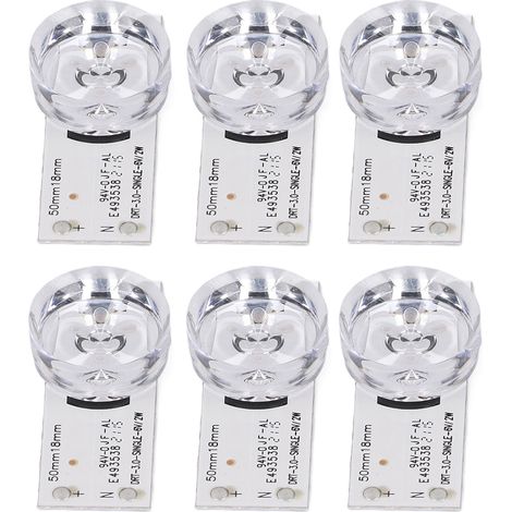 Accessoires LED ronds transparents haute luminosité 6V à 30 lentilles, adaptés à la réparation de téléviseurs (1/5)