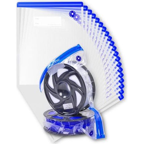 Kit de filaments sous vide (30 × 34 cm) 20 sacs – Réutilisables  Protection contre la poussière et l'humidité  Scelle tous les cannelures de filaments (PLA/ABS/TPU) (1/4)