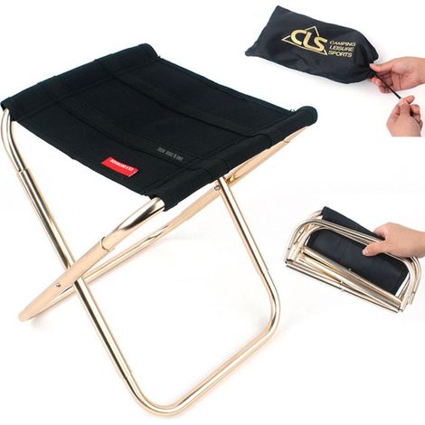 Chaise pliante confortable camping - Roame - pliable pour enfant jardin solide salon bureau tabouret pliable siège plein air rando (1/4)