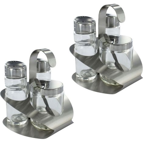 Set de 6 ustensiles de cuisine ensemble de sel et poivre Fackelmann Basic (1/5)