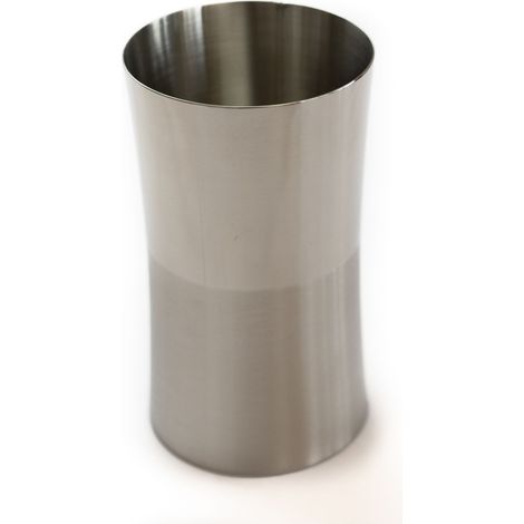 Zahnputzbecher Edelstahl Grau Silber 6,5cm Durchmesser, 11,5cm Höhe Zahnbürstenhalter, Aufbewahrung für Zahnpasta