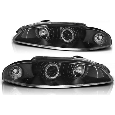 Scheinwerfer Dual Halo Felgen MITSUBISHI ECLIPSE 97-12 98 ANGEL EYES SCHWARZ