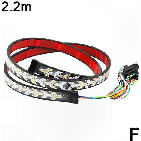 Bande lumineuse de signalisation LED à double clignotement pour véhicules (2,2 m)