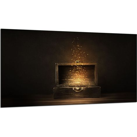 PLAQUE DE PROTECTION EN VERRE POUR CUISINIÈRE 90x52 NOIRE (1/5)