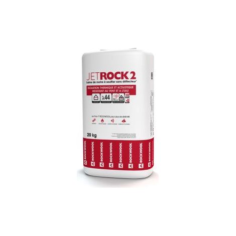 Laine de roche pour soufflage – Sac de 20kg – Isolation combles perdus – Excellente performance thermique – Incombustible Euroclasse A1 – Rockwool