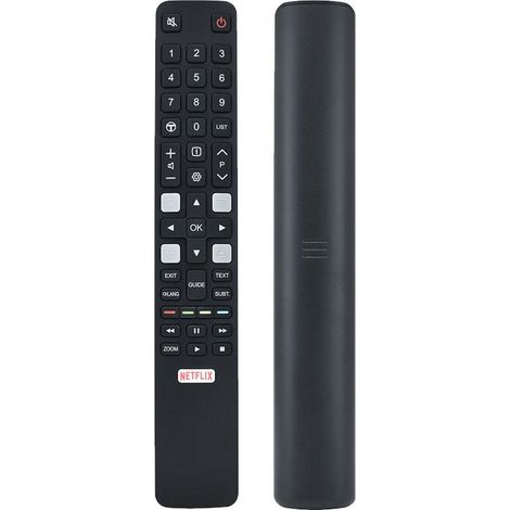 Télécommande de remplacement TCL RC802N pour téléviseur intelligent TCL, compatible avec la télécommande universelle TCL.