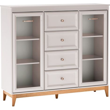 Cómoda Sonfera 106 , Con cajones y puertas, Número de cajones: 0, 126x142x41cm