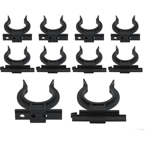 Support De Pied Réglable - Pour Pied De Meuble De Cuisine - Diamètre 32 À 36 Mm - Noir - 10 Pièces (1/5)
