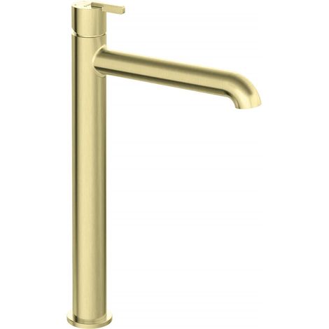 Deante Silia Robinet de lavabo or brossé design moderne (1/5)