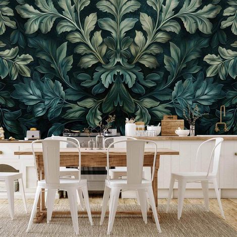 Carta da parati artgeist Vittoria verde scuro 400x280 cm spesso durevole