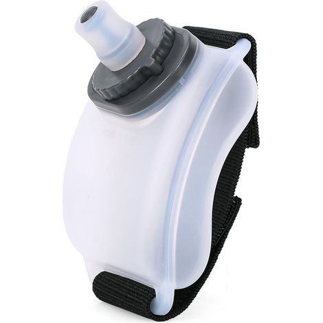 Tragbare Wasserflasche für Outdoor-Läufe im Sommer, Sport-Wasserflasche, Radfahren, Fitness, halbtransparent, 200 ml (1/5)