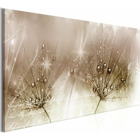 Tableau gouttes de rosée large - 100 x 45 cm (1/4)