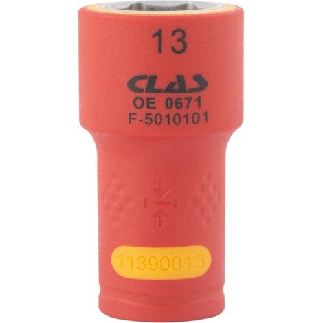 Douille isolee 1/4" 13mm- OE 0671 - CLAS Equipements