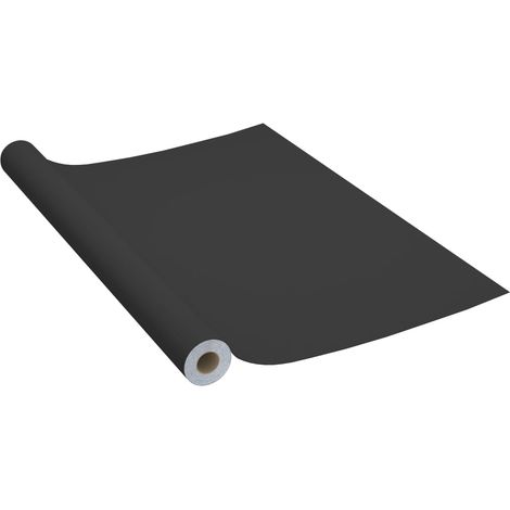 Láminas Autoadhesivas Muebles PVC Negro Papeles de Pared Puerta Ventana vidaXL (1/4)