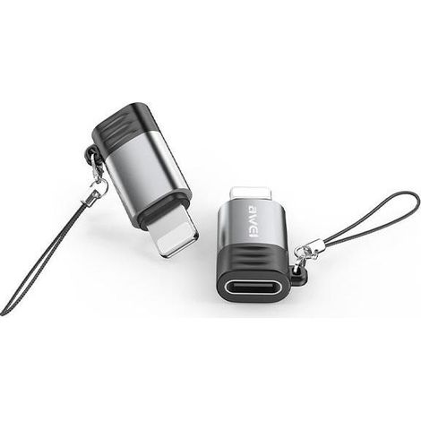 Adaptateur Awei A11 USB-C/Gris éclair (1/4)