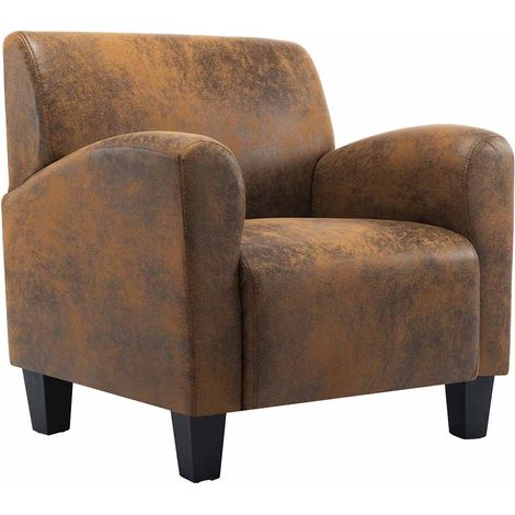 Maison Exclusive - Poltrona Divano Marrone 70x69x72 cm Similpelle Scamosciata