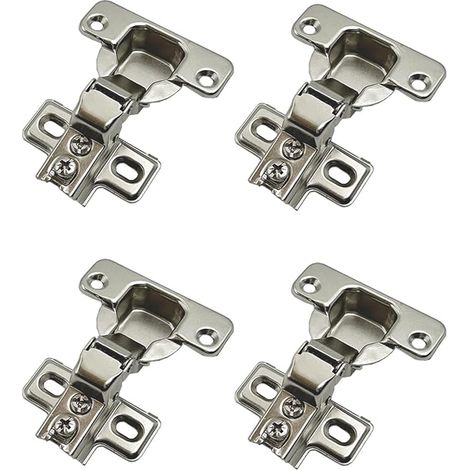 95 Degree Semi Cover Mini Hinges 35mm for Door Frame Short Hinge for Cabinet Door Furniture Kitchen (1/5)