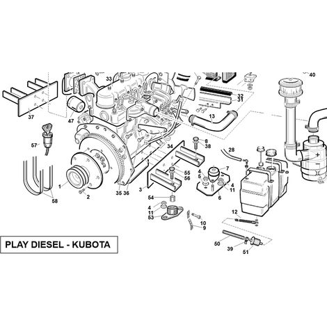 KUBOTA GIANNI FERRARI 95124200000 ELEKTRONISCHER KABELBAUM ORIGINAL