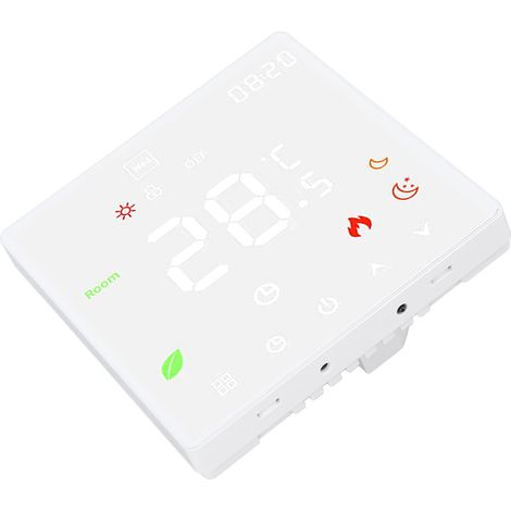Thermostat intelligent écran tactile programmable pour plancher chauffant chaudière au gaz à régulation constante 90-240V (1/5)