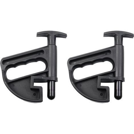 Morsetto per tallone pneumatico in 2 pezzi, ausilio per il montaggio del pneumatico, pressa per pneumatici, morsetto per tallone, morsetto per pneumatico, plastica nera, ausilio di montaggio universal (1/5)