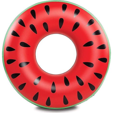 Bouée adulte pastèque rouge - 120 cm (1/3)