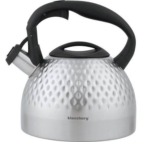 Hervidor de acero inoxidable con silbato, 3 litros, Klausberg KB-7642 (1/5)