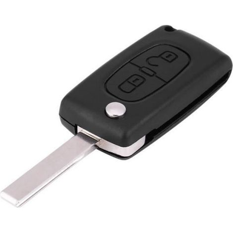 Clé Télécommande - 2 Boutons - Fréquence 433 Mhz - Puce ID46 - Pour Peugeot 207 307 308 407 807 - 1 Pièce (1/5)