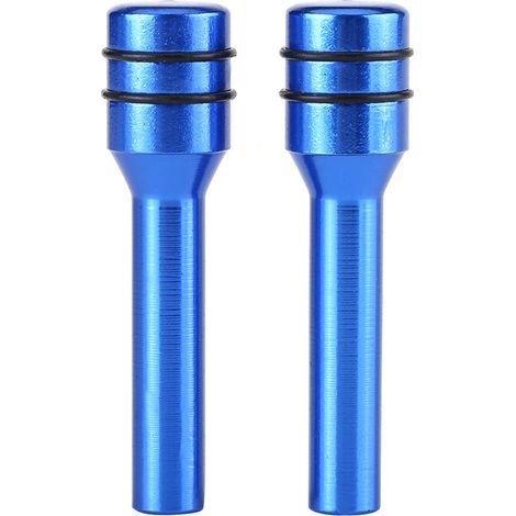 Interior door locking pin, pin cover, high-strength aluminum alloy (2 pieces) for most cars, automobiles, and trucks. Long service life. (1/5)