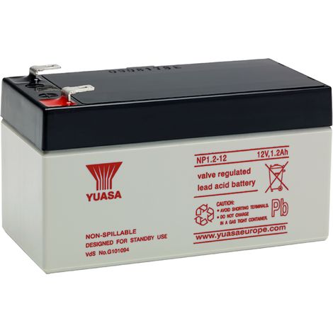 Batteria al piombo ermetica 12V 1,2Ah - Yuasa NP1.2-12