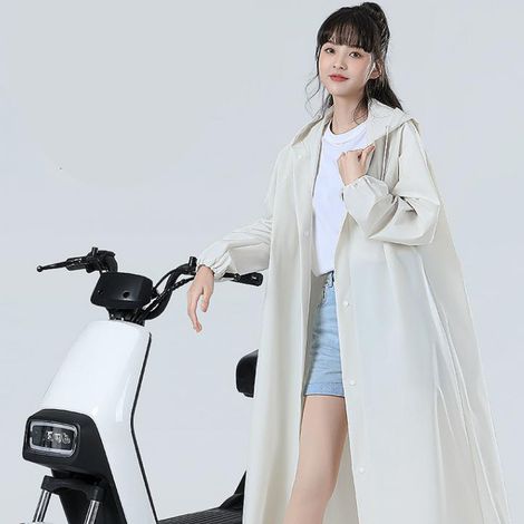 Ponchos de pluie réutilisables pour adultes, imperméables transparents en EVA, portables et pliables avec capuche pour enfants, pour l'extérieur. Imperméables d'extérieur pour enfants et enfants. (1/5)