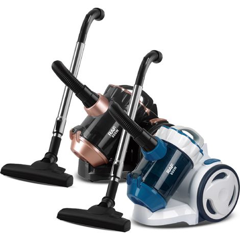 Aspirateur de chantier 2800W – Aspirateur eau et poussière avec soufflerie, acier inoxydable, sans sac (500ml, bleu) (1/4)