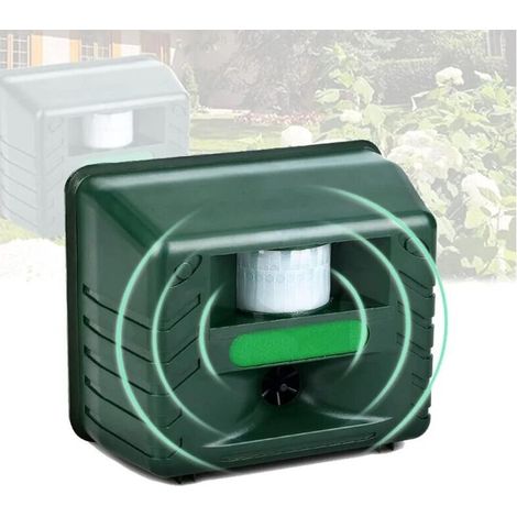 Promotion Exterieur Repulsif Oiseaux Ultrason, Répulsif pour Oiseaux D'extérieu, Répulsif Animal Ultrasonique avec Capteur De Mouvement Et Flash pour Repousser Animaux Nuisibles (1/5)