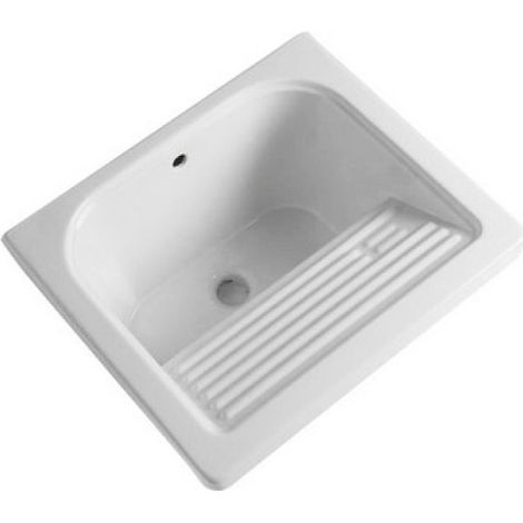 PILOZZO IN CERAMICA 61X51 CON STRIZZATOIO L. cm. 61 x P. cm. 51