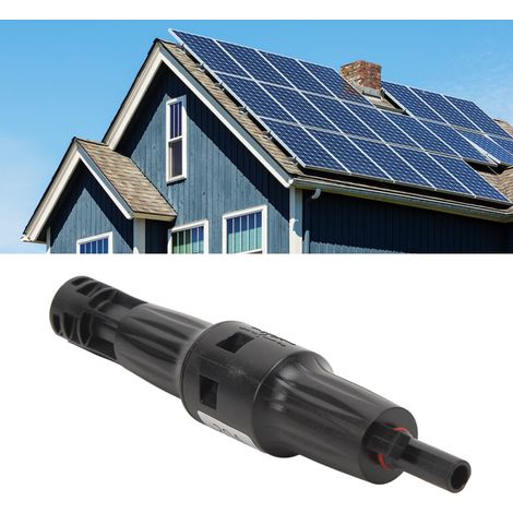 Connecteur mâle/femelle étanche 1500 V 20 A avec fusible, connecteur pour diode photovoltaïque compatible avec diode anti-retour MC4 (1/5)