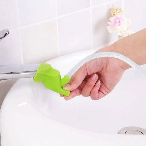 Salle de bain Lavabo Buse Robinet Extender Caoutchouc Élastique Robinet Extension Cuisine Robinet Accessoires pour Enfants Enfant (1/4)